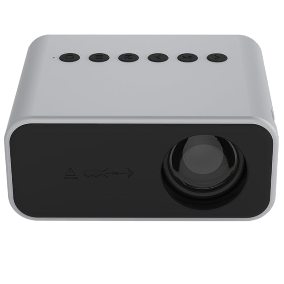 T500 1920x1080P 80 Lumens Portable Mini Home Theater LED HD Digital Projector With Remote Control & Adaptor(White)
