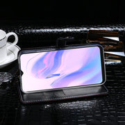 For Blackview A70 idewei Crocodile Texture Horizontal Flip Leather Case with Holder & Card Slots & Wallet(Black)