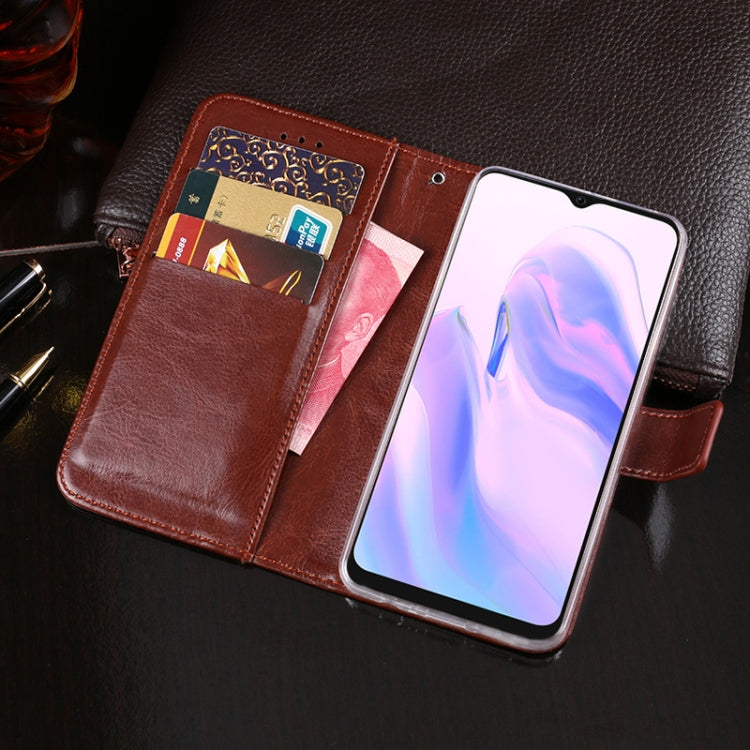 For Blackview A70 idewei Crazy Horse Texture Horizontal Flip Leather Case with Holder & Card Slots & Wallet(Red)
