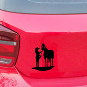 5 PCS Car Water-resistant Horse Pattern Sticker(Black)