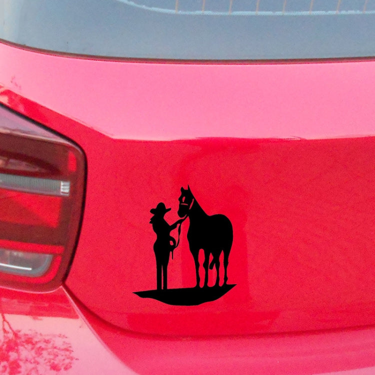 5 PCS Car Water-resistant Horse Pattern Sticker(Black)