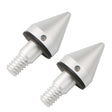 2 PCS Car Rear Anti-collision Tail Cone for Mercedes Benz Smart 2009-2014, Style:Pointed(Silver) - Decorative Strip by PMC Jewellery | Online Shopping South Africa | PMC Jewellery | Buy Now Pay Later Mobicred