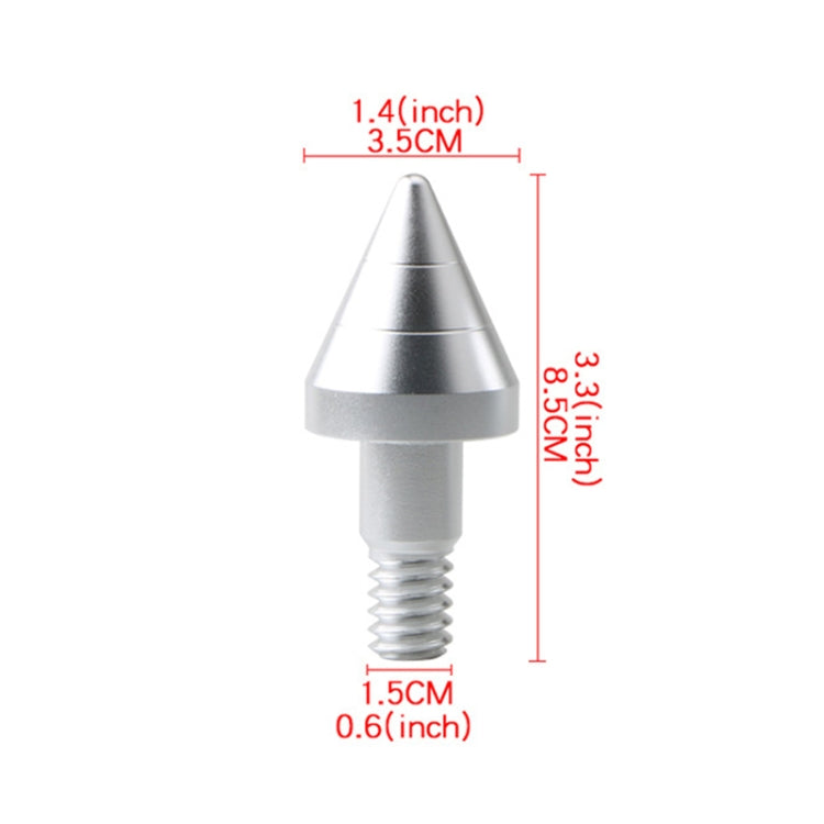 2 PCS Car Rear Anti-collision Tail Cone for Mercedes Benz Smart 2009-2014, Style:Pointed(Silver)