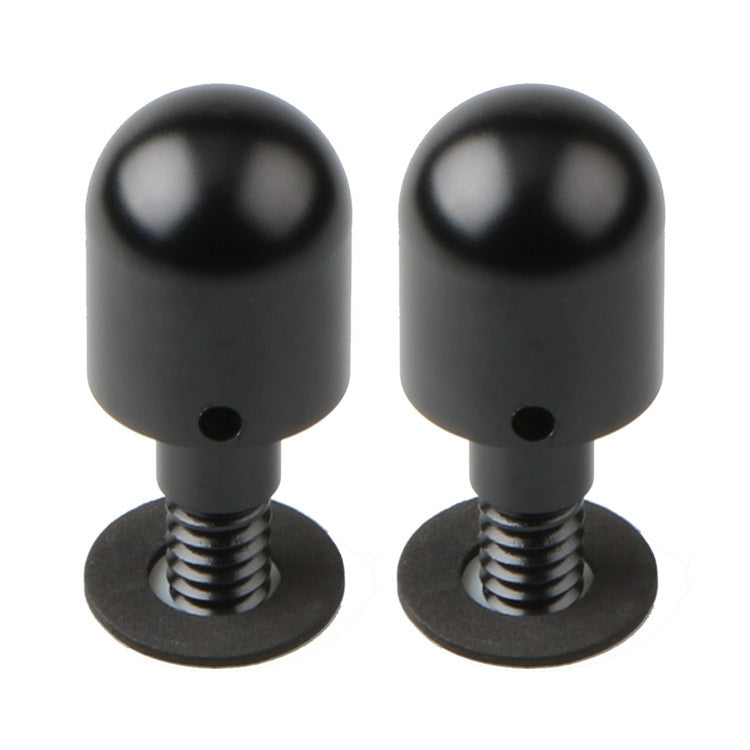 2 PCS Car Rear Anti-collision Tail Cone for Mercedes Benz Smart 2009-2014, Style:Round(Silver)