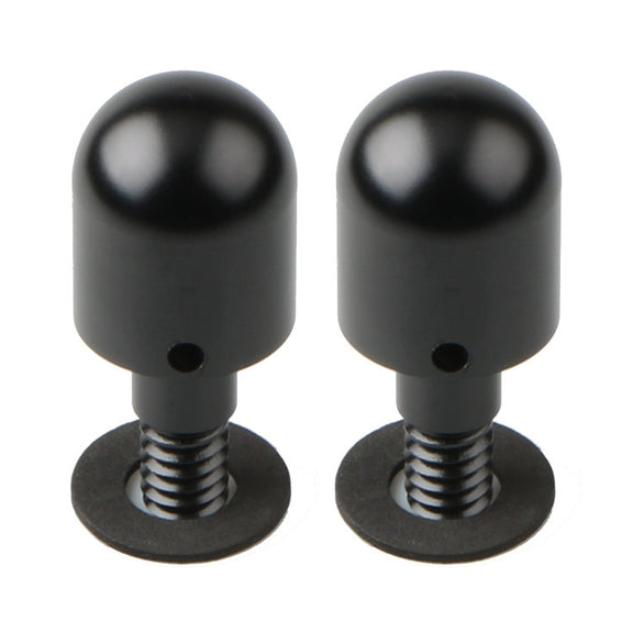 2 PCS Car Rear Anti-collision Tail Cone for Mercedes Benz Smart 2009-2014, Style:Round(Silver)