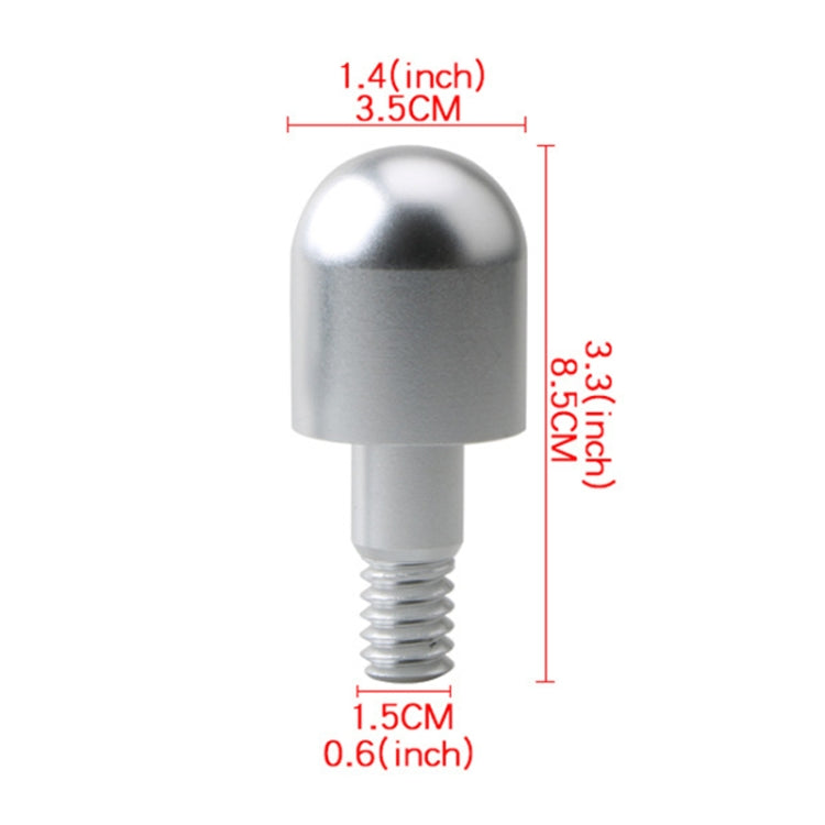 2 PCS Car Rear Anti-collision Tail Cone for Mercedes Benz Smart 2009-2014, Style:Round(Silver)
