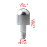 2 PCS Car Rear Anti-collision Tail Cone for Mercedes Benz Smart 2009-2014, Style:Round(Silver)