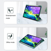 For iPad Pro 11 2022 / 2021 / 2020 Mutural Pinyue Series PC + TPU Horizontal Flip Leather Tablet Case with Holder & Pen Slot & Sleep / Wake-up Function(Black)