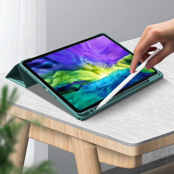 For iPad Pro 11 2022 / 2021 / 2020 Mutural Pinyue Series PC + TPU Horizontal Flip Leather Tablet Case with Holder & Pen Slot & Sleep / Wake-up Function(Black)