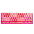 HXSJ V700 61 Keys RGB Lighting Gaming Wired Keyboard (Pink) - free shipping - PMC Jewellery - Order now!