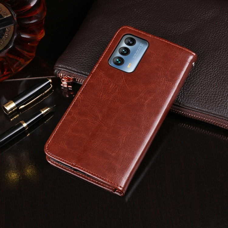 For Meizu 18 idewei Crazy Horse Texture Horizontal Flip Leather Case with Holder & Card Slots & Wallet(Sky Blue)