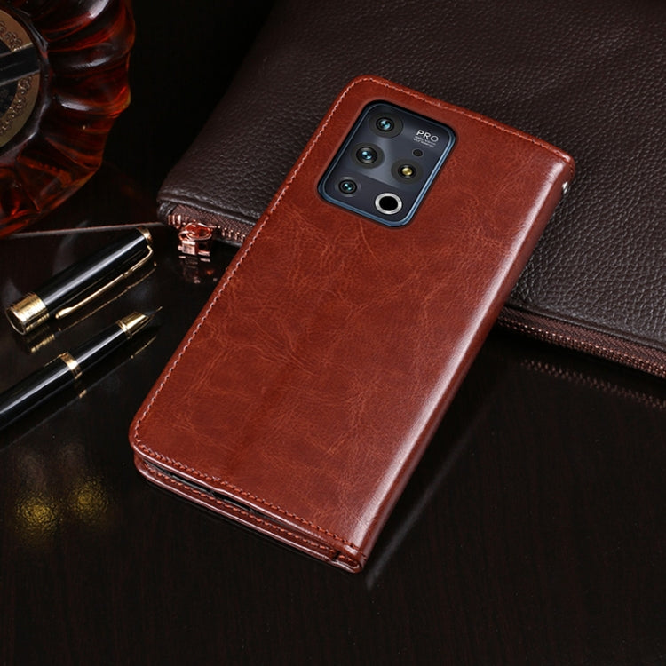 For Meizu 18 Pro idewei Crazy Horse Texture Horizontal Flip Leather Case with Holder & Card Slots & Wallet(Brown)