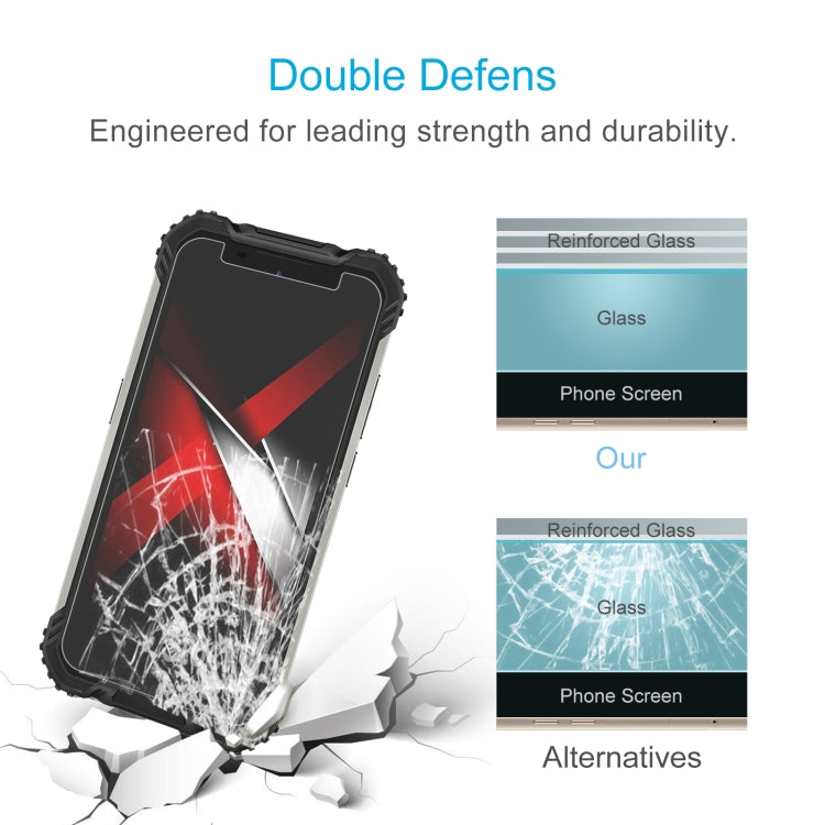 For Doogee S58 Pro 10 PCS 0.26mm 9H 2.5D Tempered Glass Film