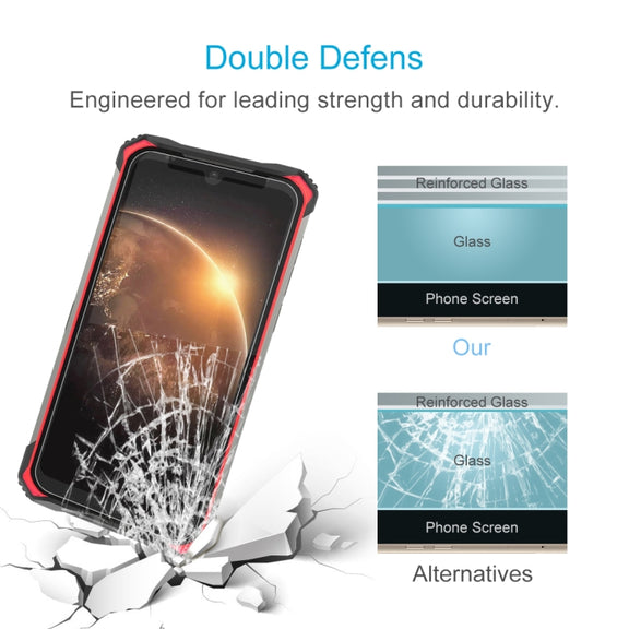 For Doogee S86 Pro / S86 10 PCS 0.26mm 9H 2.5D Tempered Glass Film