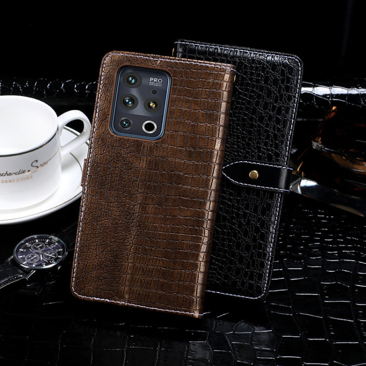 For Meizu 18 Pro idewei Crocodile Texture Horizontal Flip Leather Case with Holder & Card Slots & Wallet(Dark Blue)