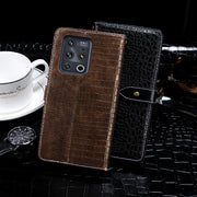For Meizu 18 Pro idewei Crocodile Texture Horizontal Flip Leather Case with Holder & Card Slots & Wallet(Dark Blue)