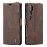 For Xiaomi CC9 Pro CaseMe 013 Multifunctional Horizontal Flip Leather Case with Holder & Card Slot & Wallet(Coffee)