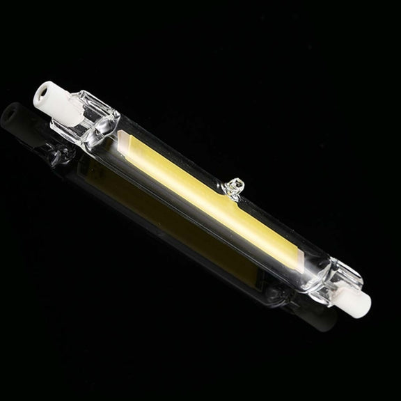 R7S 220V 15W 189mm COB LED Bulb Glass Tube Replacement Halogen Lamp Spot Light, White Light