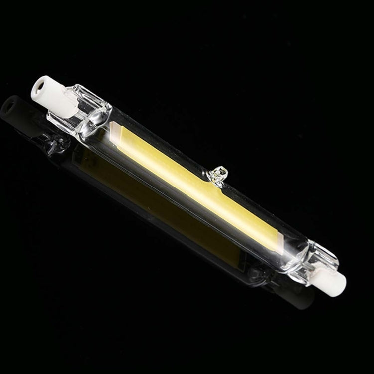 R7S 220V 15W 189mm COB LED Bulb Glass Tube Replacement Halogen Lamp Spot Light, Warm Light