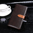 For Blackview A80S idewei Crocodile Texture Horizontal Flip Leather Case with Holder & Card Slots & Wallet(Dark Brown) - More Brand by idewei | Online Shopping South Africa | PMC TechLife | Buy Now Pay Later Mobicred