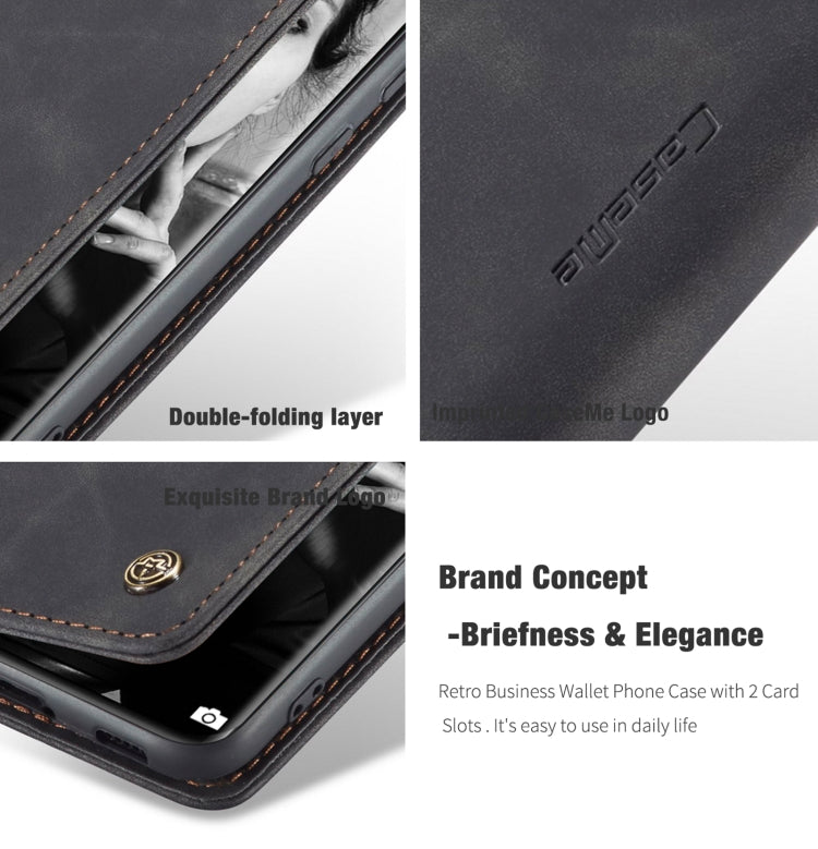 For Xiaomi Mi 11 CaseMe 013 Multifunctional Horizontal Flip Leather Case with Holder & Card Slot & Wallet(Black)