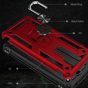 For Xiaomi Redmi Note 8 Pro Armor Shockproof TPU + PC Protective Case with 360 Degree Rotation Holder(Blue)