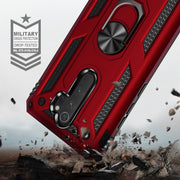 For Xiaomi Redmi Note 8 Pro Armor Shockproof TPU + PC Protective Case with 360 Degree Rotation Holder(Blue)