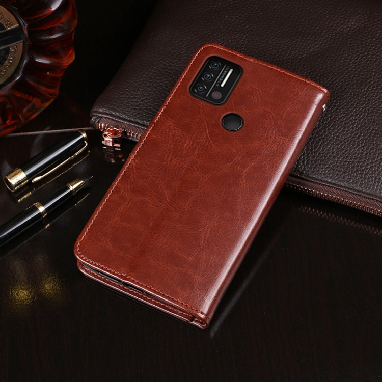 For UMIDIGI A9 idewei Crazy Horse Texture Horizontal Flip Leather Case with Holder & Card Slots & Wallet(White)