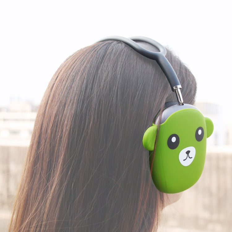Hifylux AP-PF8 Liquid Silicone Anti-scratch Headset Silicone Protective Case for AirPods Max(Green)