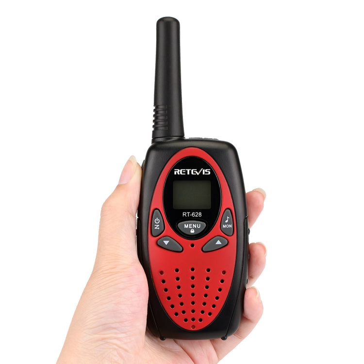 1 Pair RETEVIS RT628 0.5W US Frequency 462.550-467.7125MHz 22CHS Handheld Children Walkie Talkie(Red)