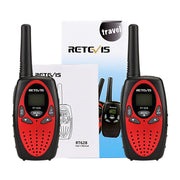 1 Pair RETEVIS RT628 0.5W US Frequency 462.550-467.7125MHz 22CHS Handheld Children Walkie Talkie(Red)