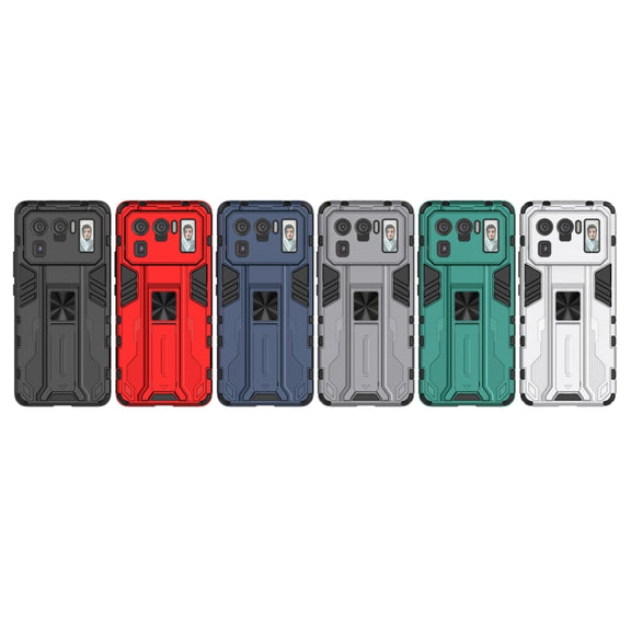 For Xiaomi Mi 11 Ultra Supersonic PC + TPU Shock-proof Protective Case with Holder(Black)