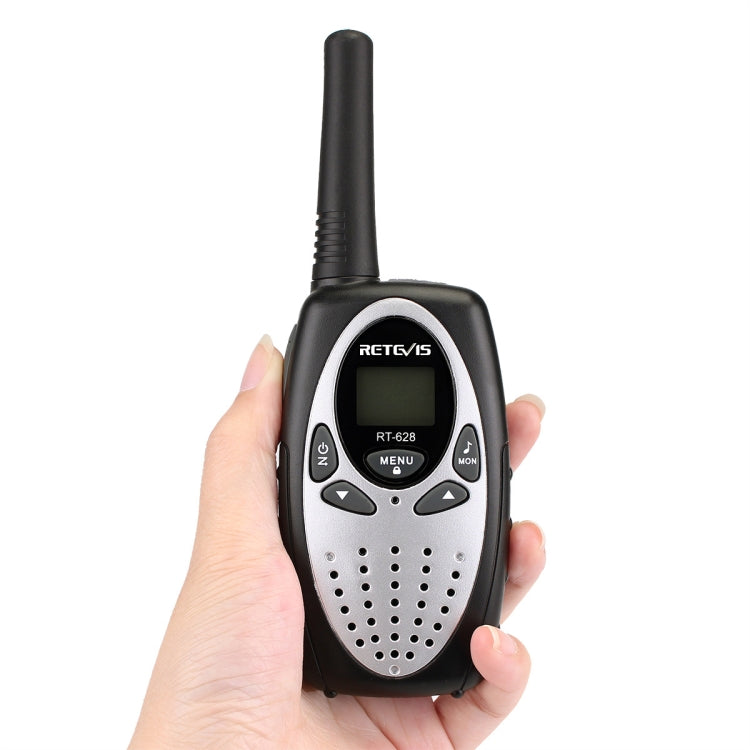 1 Pair RETEVIS RT628 0.5W EU Frequency 446MHz 8CHS Handheld Children Walkie Talkie(White)