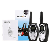 1 Pair RETEVIS RT628 0.5W EU Frequency 446MHz 8CHS Handheld Children Walkie Talkie(White)