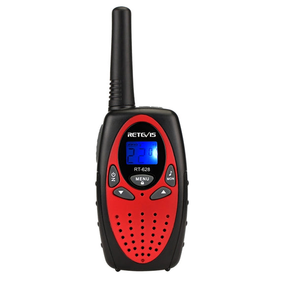 1 Pair RETEVIS RT628 0.5W EU Frequency 446MHz 8CHS Handheld Children Walkie Talkie(Red)