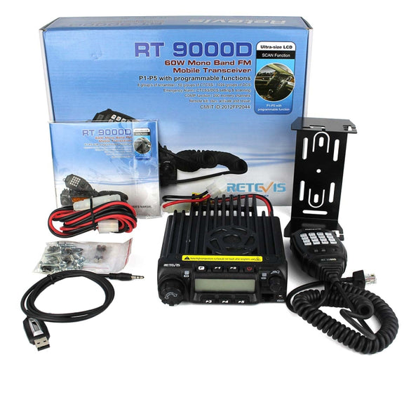 RETEVIS RT-9000D 136-174MHz 200CHS 8 Group Scrambler Car Walkie Talkie
