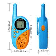1 Pair RETEVIS RT35 0.5W EU Frequency 446MHz 8CH Handheld Children Walkie Talkie(Blue)