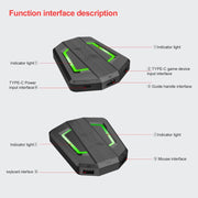 HXSJ P6+V100+A883 Keyboard Mouse Converter + One-handed Keyboard + Gaming Mouse Set