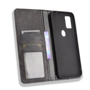For Ulefone Note 11P Magnetic Buckle Retro Crazy Horse Texture Horizontal Flip Leather Case with Holder & Card Slots & Photo Frame(Black)