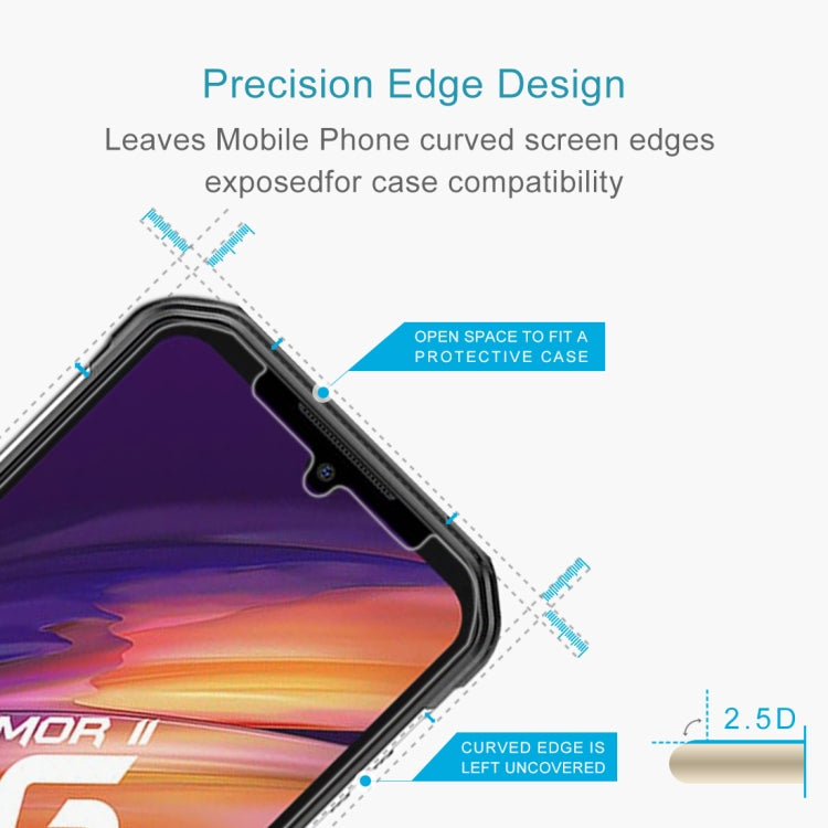 For Ulefone Armor 11 5G 50 PCS 0.26mm 9H 2.5D Tempered Glass Film