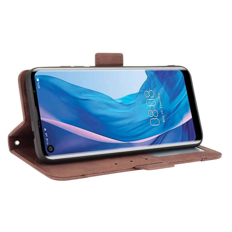 For Ulefone Note 11P Skin Feel Calf Pattern Horizontal Flip Leather Case with Holder & Card Slots & Photo Frame(Brown)