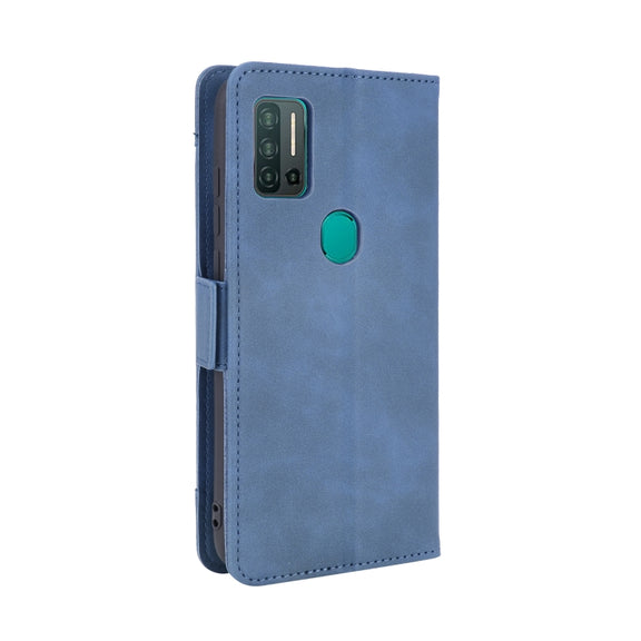 For Ulefone Note 11P Skin Feel Calf Pattern Horizontal Flip Leather Case with Holder & Card Slots & Photo Frame(Blue)