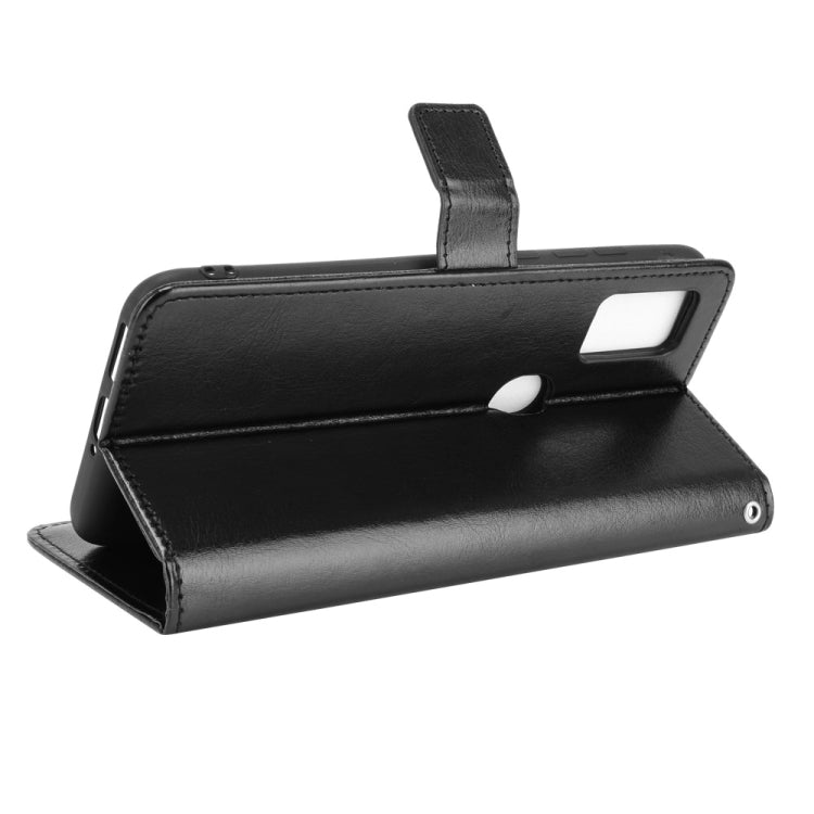 For Ulefone Note 11P Retro Crazy Horse Texture Horizontal Flip Leather Case with Holder & Card Slots & Photo Frame(Black)