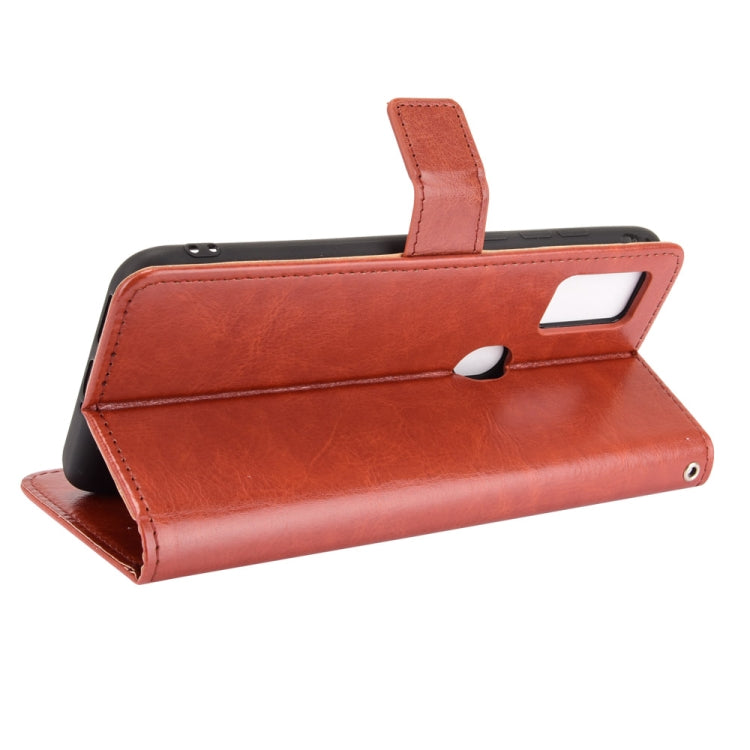 For Ulefone Note 11P Retro Crazy Horse Texture Horizontal Flip Leather Case with Holder & Card Slots & Photo Frame(Brown)