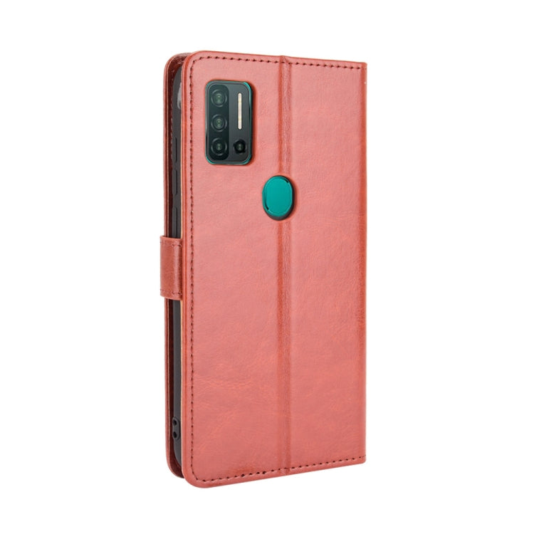For Ulefone Note 11P Retro Crazy Horse Texture Horizontal Flip Leather Case with Holder & Card Slots & Photo Frame(Brown)