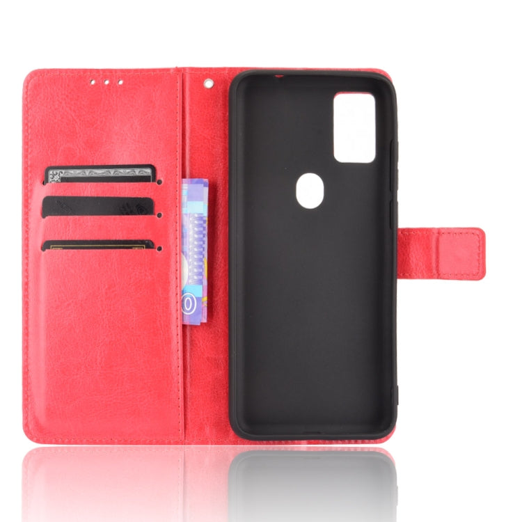 For Ulefone Note 11P Retro Crazy Horse Texture Horizontal Flip Leather Case with Holder & Card Slots & Photo Frame(Red)