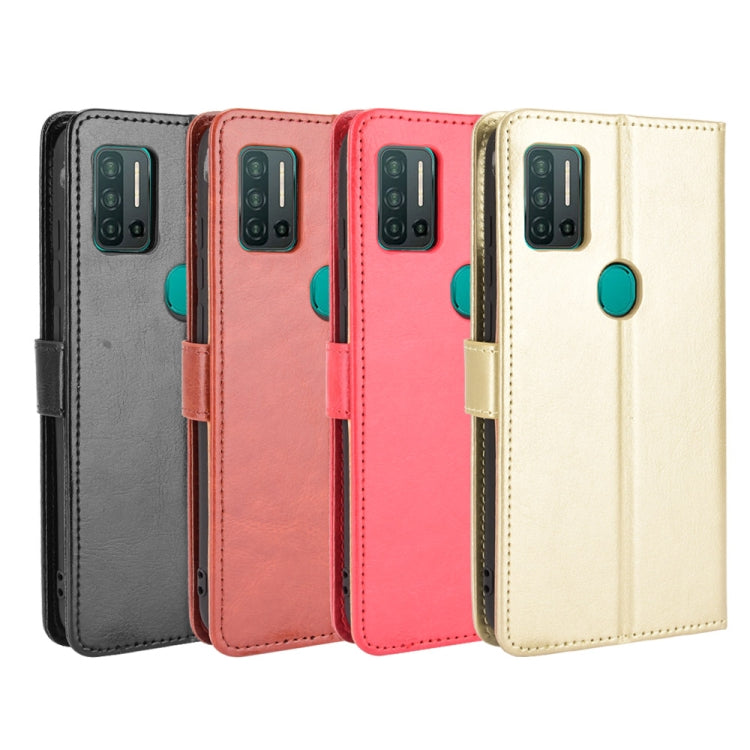 For Ulefone Note 11P Retro Crazy Horse Texture Horizontal Flip Leather Case with Holder & Card Slots & Photo Frame(Red)