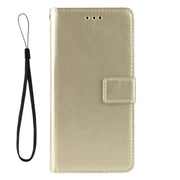 For Ulefone Note 11P Retro Crazy Horse Texture Horizontal Flip Leather Case with Holder & Card Slots & Photo Frame(Gold)