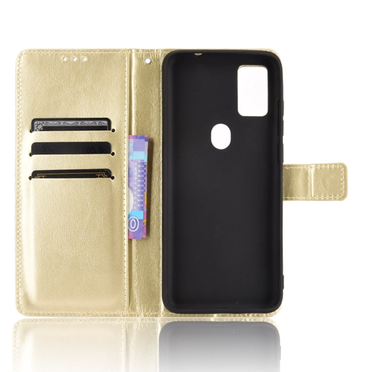 For Ulefone Note 11P Retro Crazy Horse Texture Horizontal Flip Leather Case with Holder & Card Slots & Photo Frame(Gold)