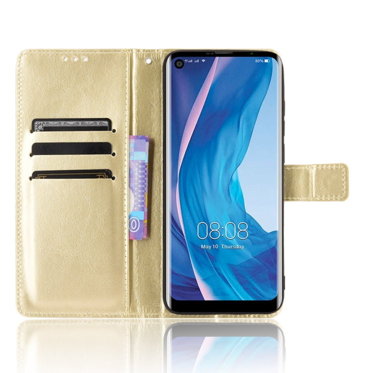 For Ulefone Note 11P Retro Crazy Horse Texture Horizontal Flip Leather Case with Holder & Card Slots & Photo Frame(Gold)